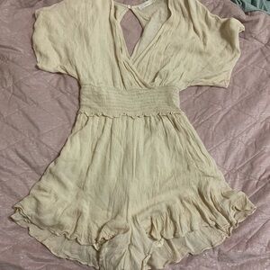 Lush Cream Romper